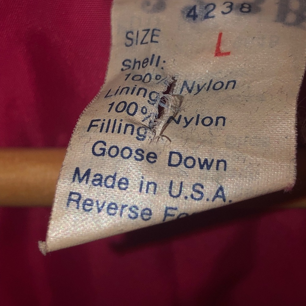 L.L.Bean Goose Down Vest Women’s Large - Picture 5 of 6